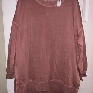 Oversized Pink Sweatshirt